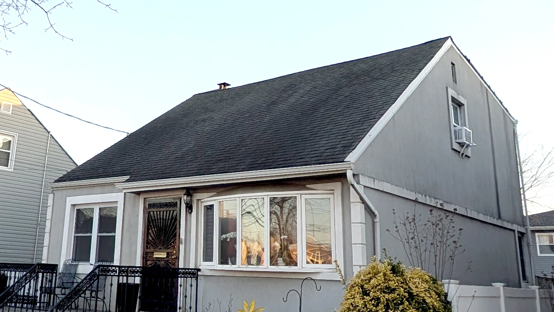 House with solar system installed in Springfield Gardens, Queens, NY.